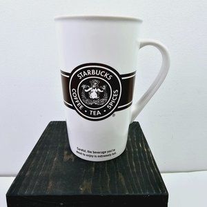 Starbucks Coffee Tea Spices Hot Drink Mug OLD LOGO, Grande Ceramic Mug, 16 fl oz